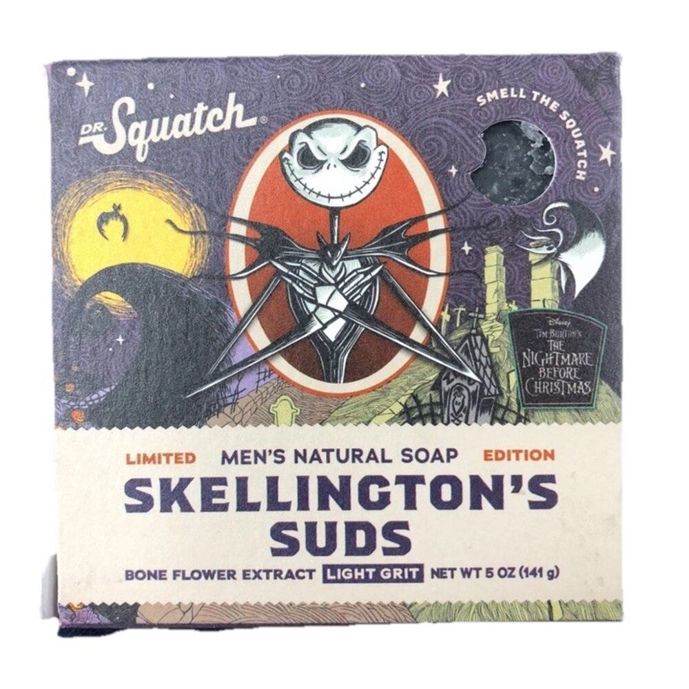 Dr. Squatch Skellington’s Suds Limited Edition Men’s Natural Soap Light Grit